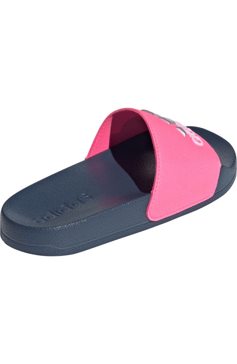 adidas Kids' Adilette Sandal, Alternate, color, Pink/ Metallic/ Preloved Ink