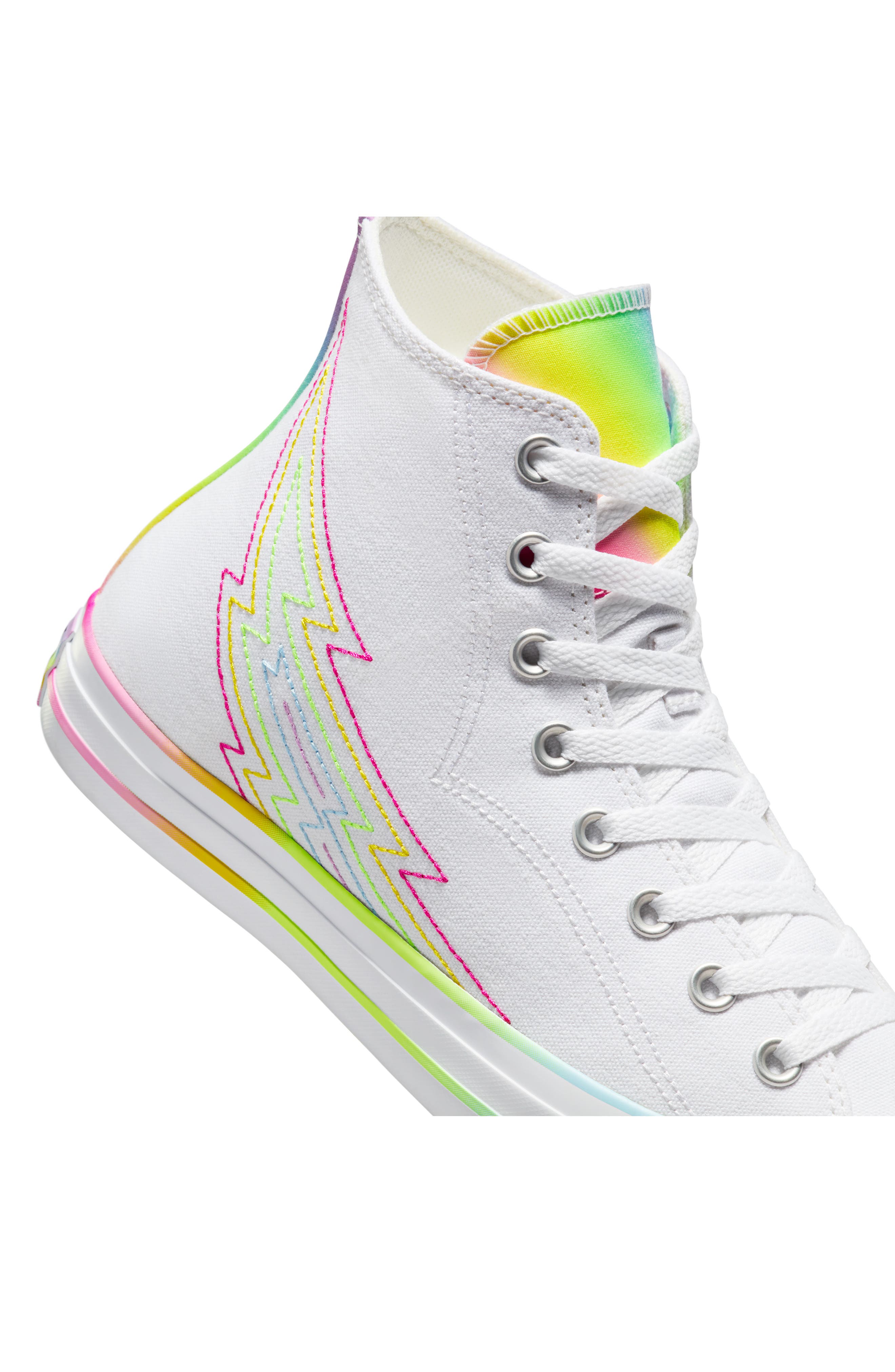 Gender Inclusive Chuck Taylor® All Star® 70 High Top Sneaker, Alternate, color, WHITE/ WHITE/ CHAOS