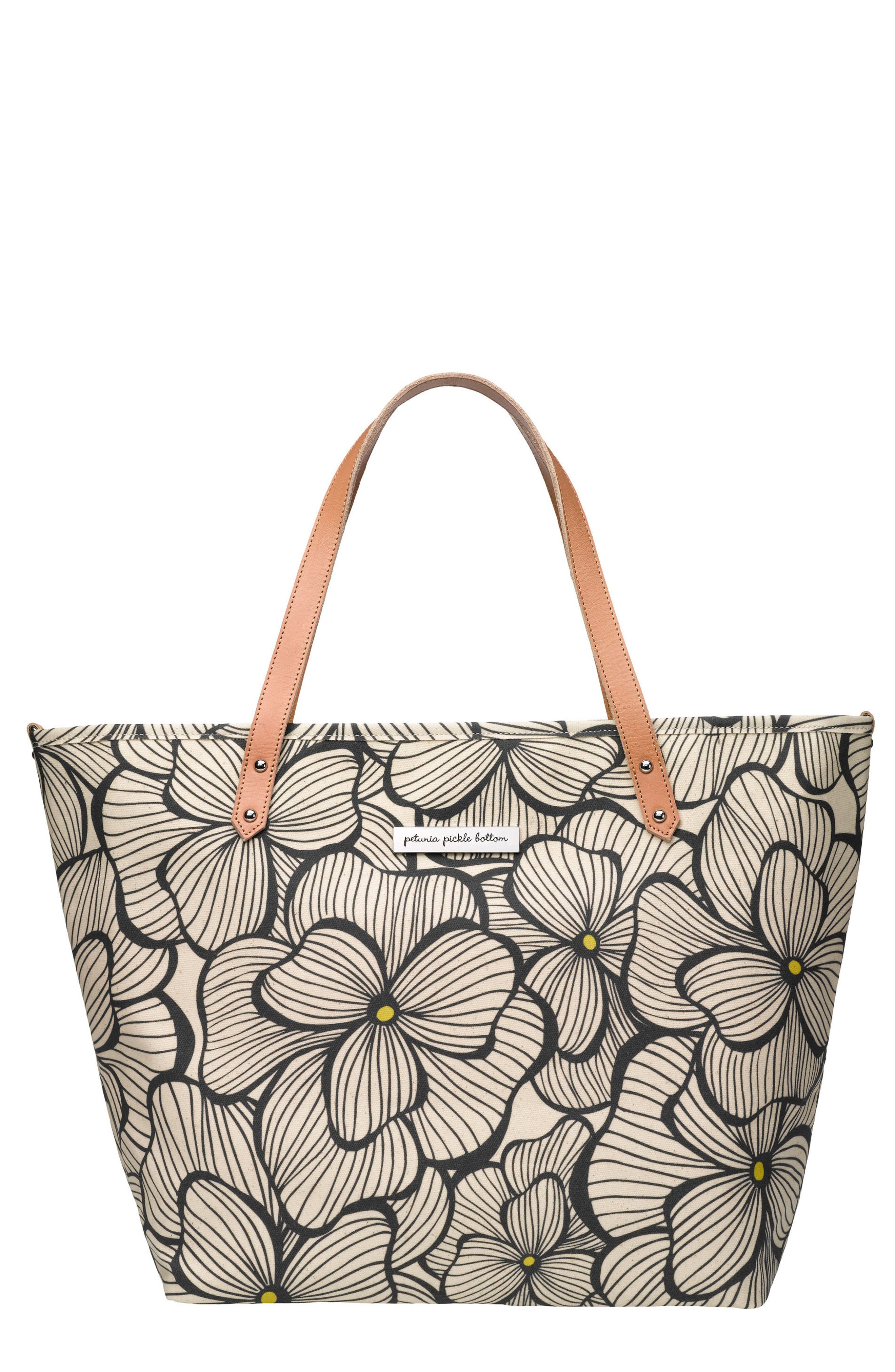 Petunia Pickle Bottom 'Downtown' Glazed Canvas Tote, Main, color, 