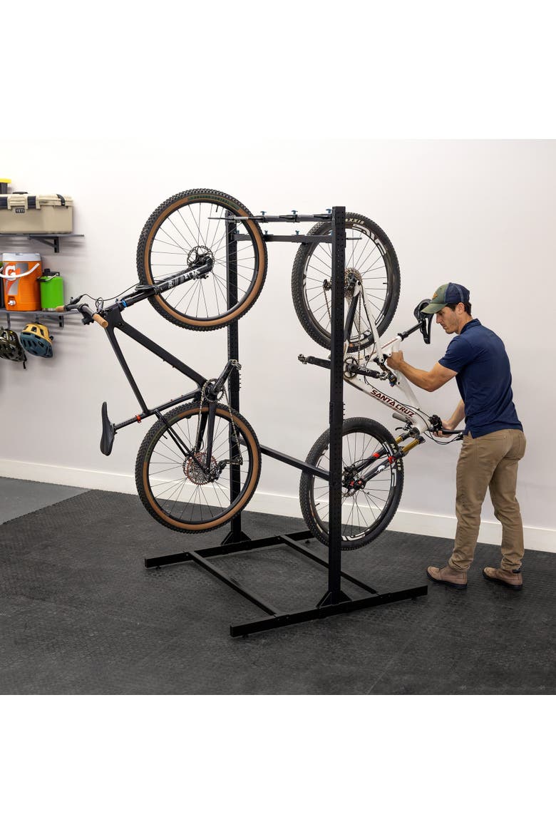 Freestanding G-Bike - Holds 8 Bikes, Alternate, color, Black
