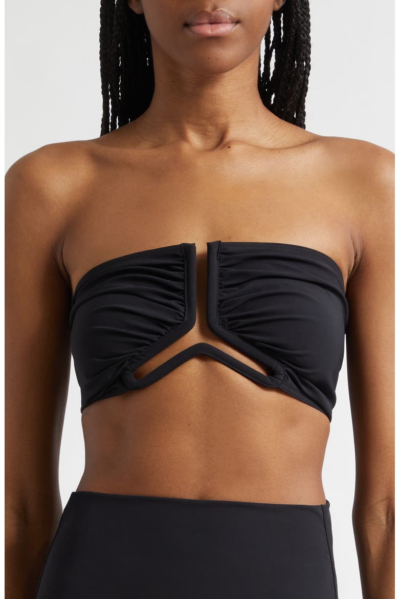 Bandeau Bikini Top, Main, color, BLACK