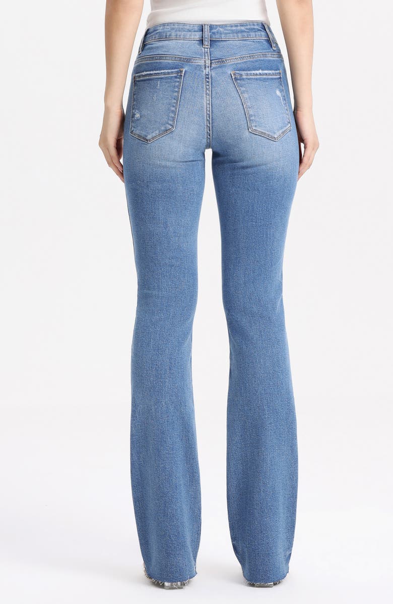 Bayeas Raw Hem Low Rise Bootcut Jeans, Alternate, color, Origin