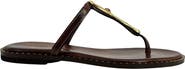 Madison Maison Leather Flat Hammered Link Sandal