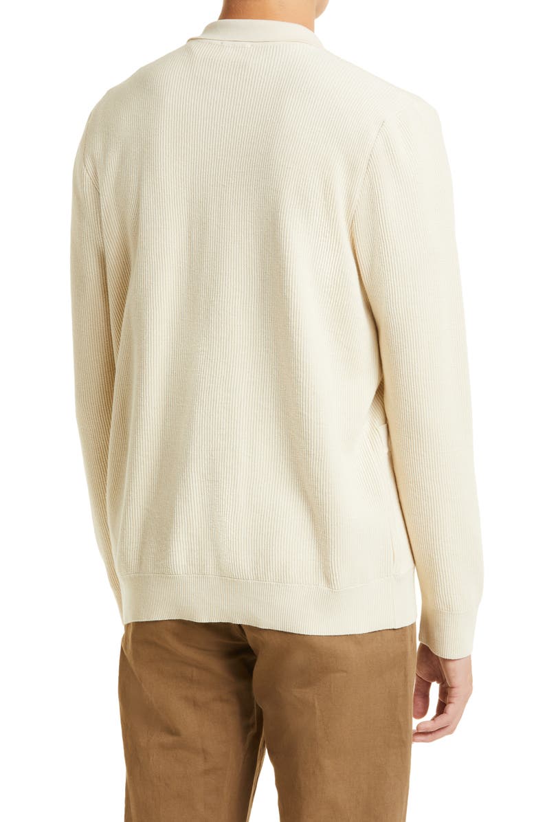 Sunspel Men's Ribbed Egyptian Cotton Cardigan, Alternate, color, 