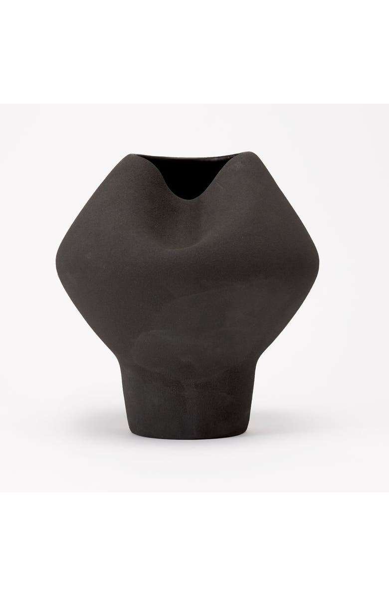 Dumae Nora Vase, Main, color, Raw Noir
