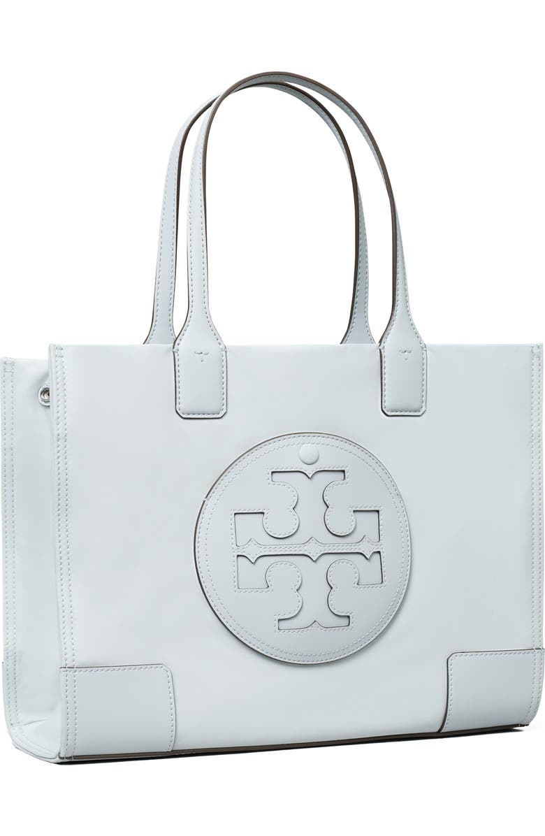 Tory Burch Small Ella Recycled Nylon Tote, Alternate, color, Powder Blue