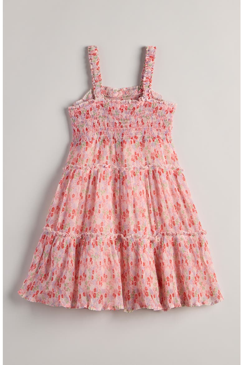 Kids' Tiered Smocked Dress, Alternate, color, PINK DOGWOOD DENSE DITSY