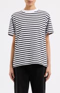 Nude Lucy Stripe Boyfriend Tee