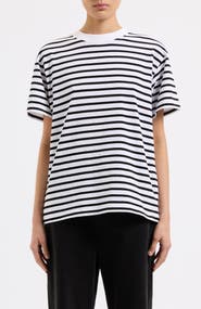 Nude Lucy Stripe Boyfriend Tee