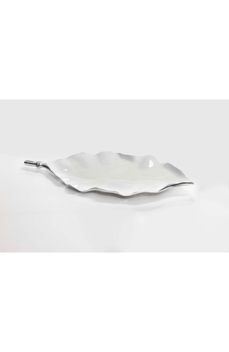 Lunares Verdura Platter, Alternate, color, White