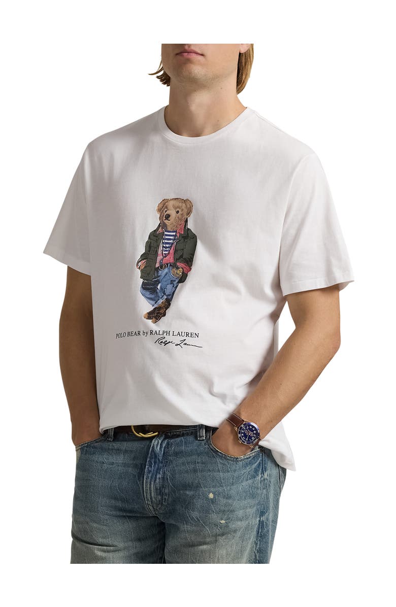 Polo Ralph Lauren Big & Tall Polo Explorer Bear Jersey T-Shirt, Main, color, 