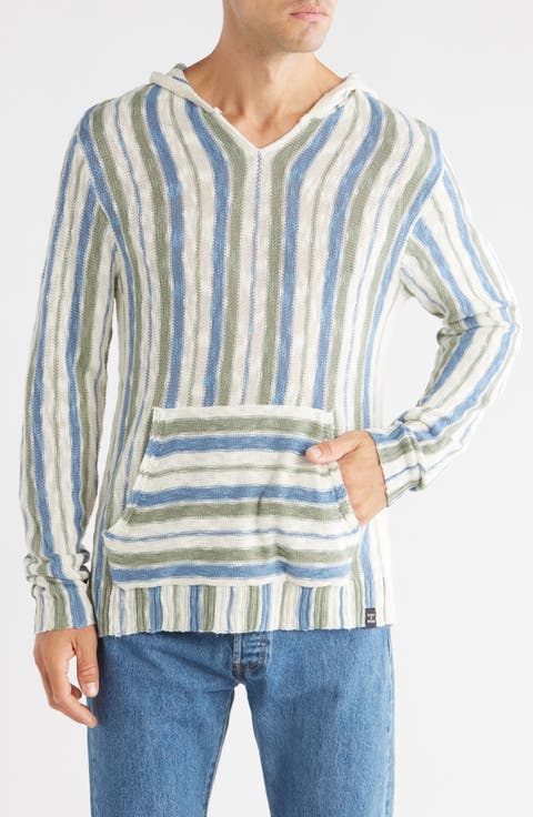 Baja Stripe Hooded Sweater