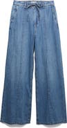 PER UNA BY M&S Floppy Pintuck Wide Leg Jeans