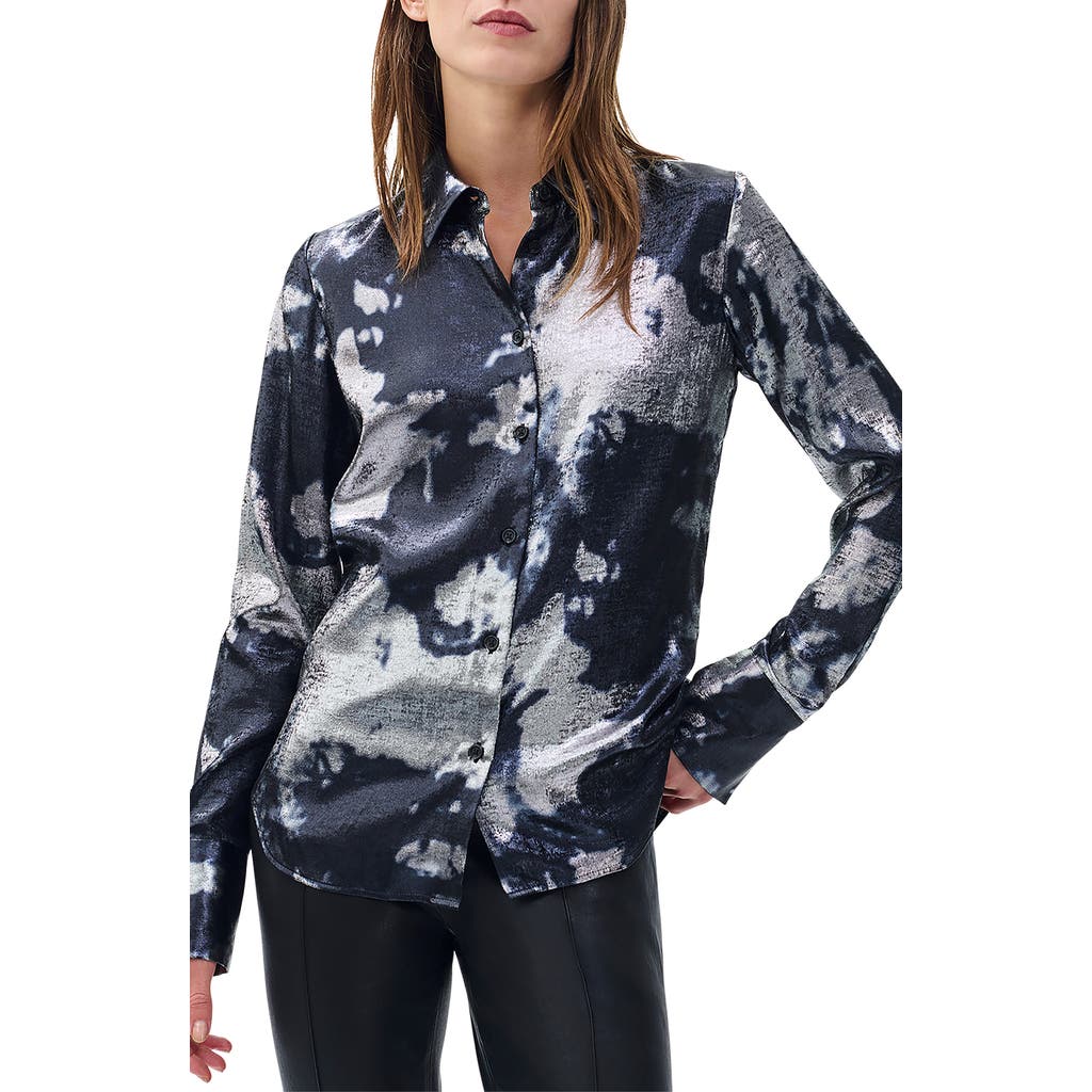 Rag & Bone Yvette Slim Fit Button-up Shirt In Blue