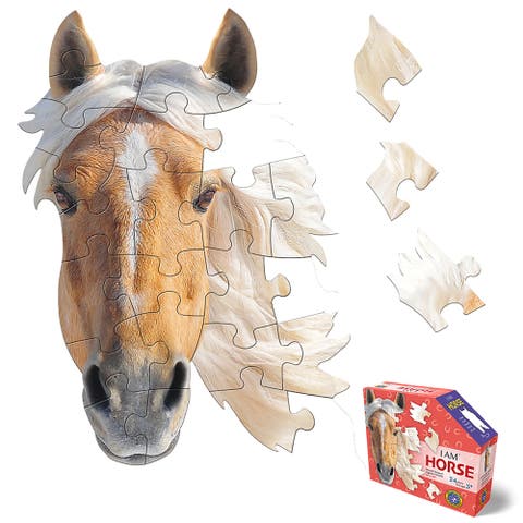 I Am Horse 24 Piece Animal Head Shaped Puzzle