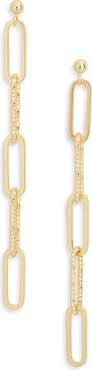 NORDSTROM RACK Paperclip Link Drop Earrings