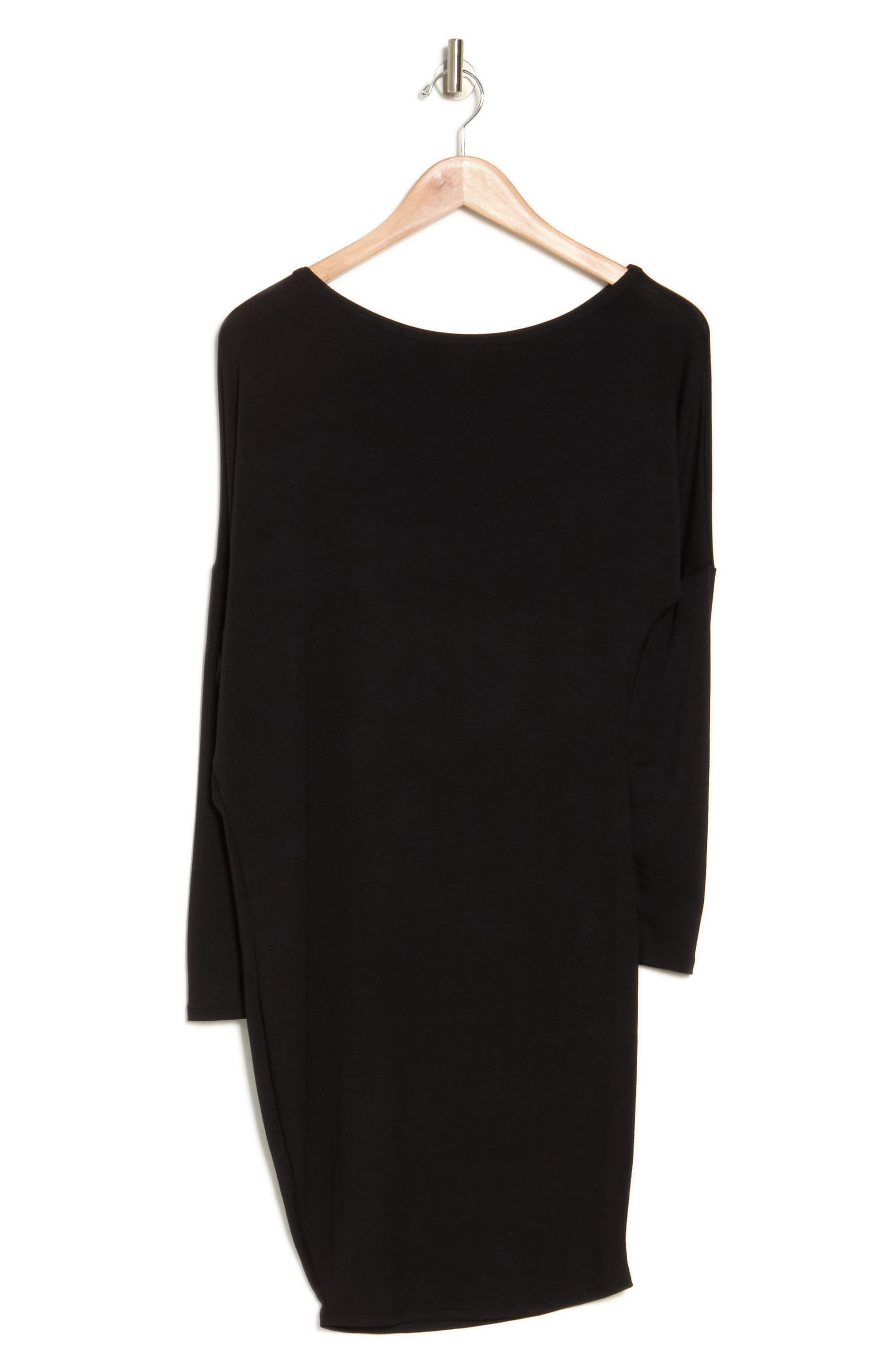 One-Shoulder Long Sleeve Jersey Dress