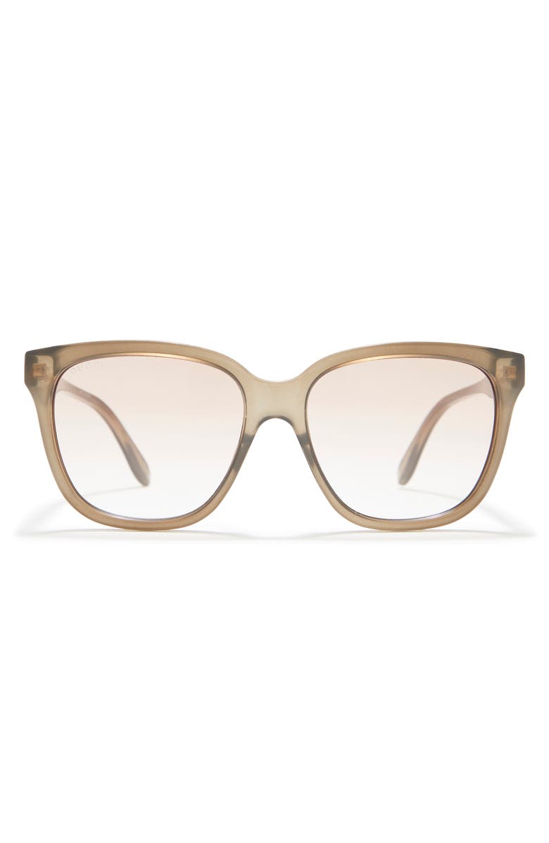 Gucci 56mm Gradient Square Sunglasses, Main, color,