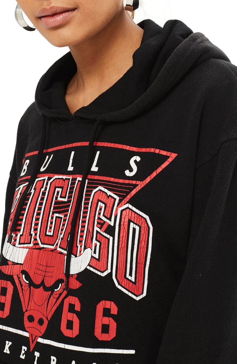 Topshop x UNK Chicago Bulls Hoodie, Alternate, color, 