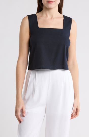 BLU PEPPER BLU PEPPER SQUARE NECK TANK