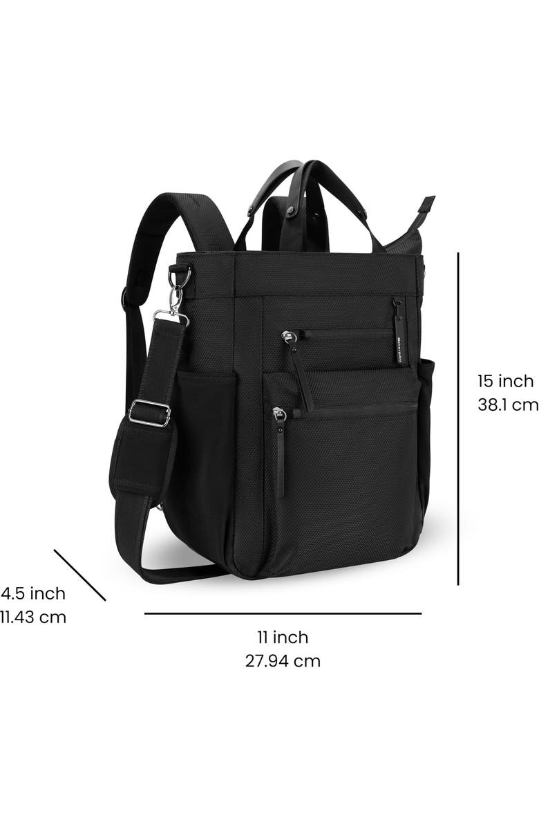 Sherpani Soleil Anti Theft Convertible Backpack, Fits 15 Inch Laptop, Alternate, color, Carbon