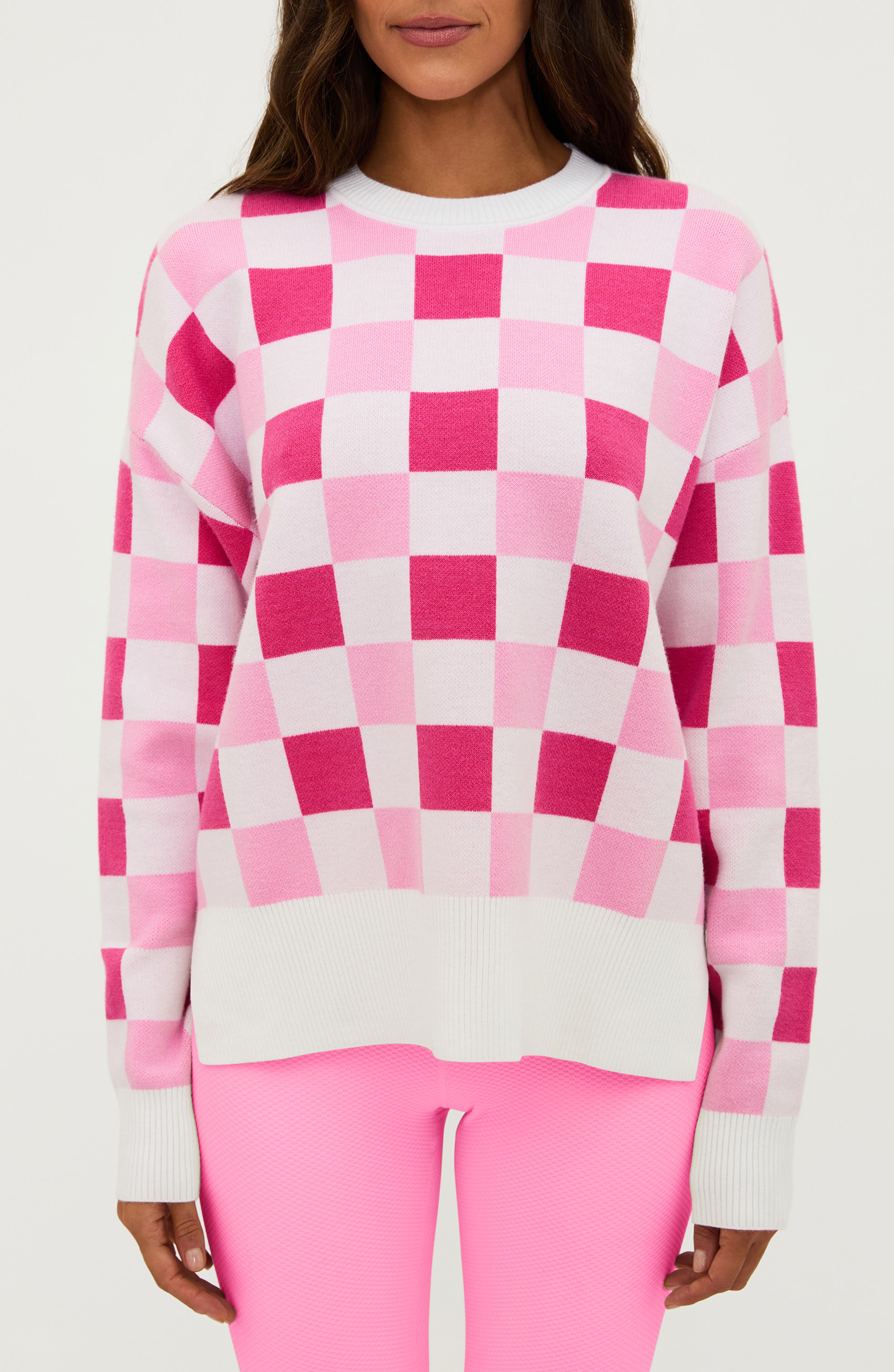 Beach Riot Callie Checkered Sweater