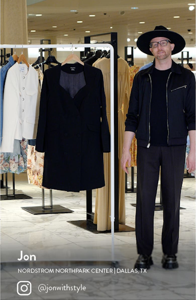 Kallie Double Breasted Long Sleeve Minidress, sales video thumbnail