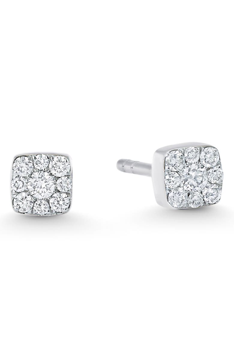 Sara Weinstock Adira Diamond Cushion Stud Earrings, Main, color, 