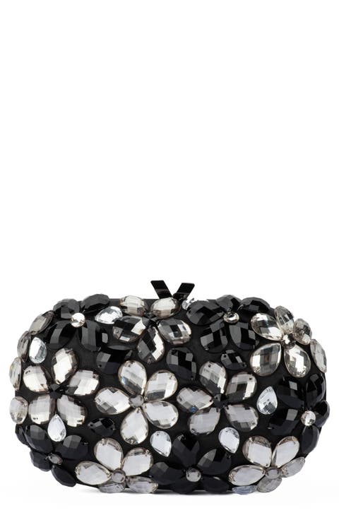 Victoria Flower Embellished Clutch
