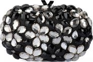 Olga Berg Victoria Flower Embellished Clutch