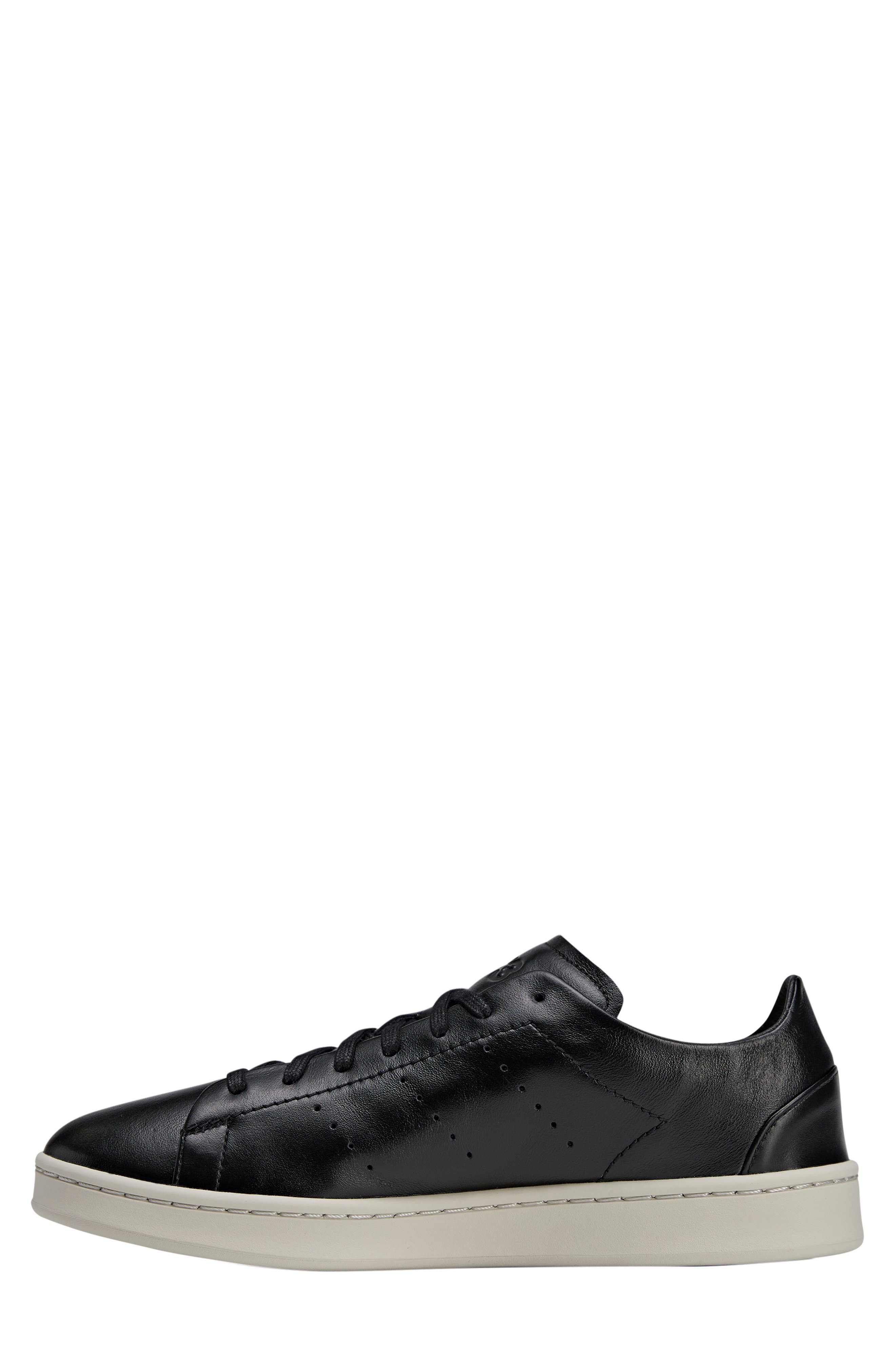 adidas Y-3 Stan Smith Sneaker, Alternate, color, Black/ Black/ Talc