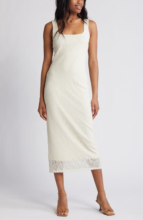 Lace Sleeveless Maxi Dress