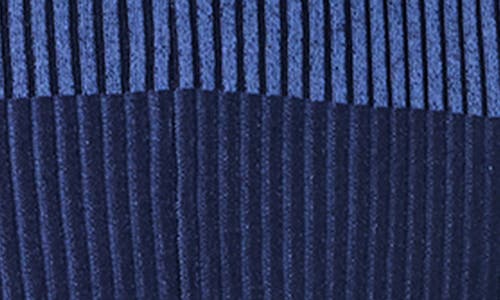 Do By Dee Ocleppo Harmony Colorblock Pleated Midi Sweater Dress In Baja Blue Combo