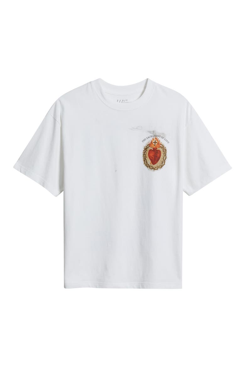 Sacrament of Love Cotton Graphic T-Shirt, Alternate, color, WHITE
