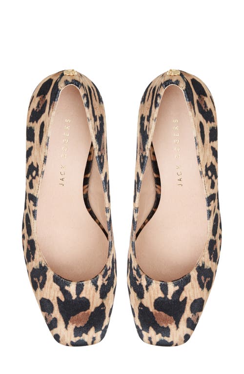 Jack Rogers Lenora Block Heel Pump In Animal Print