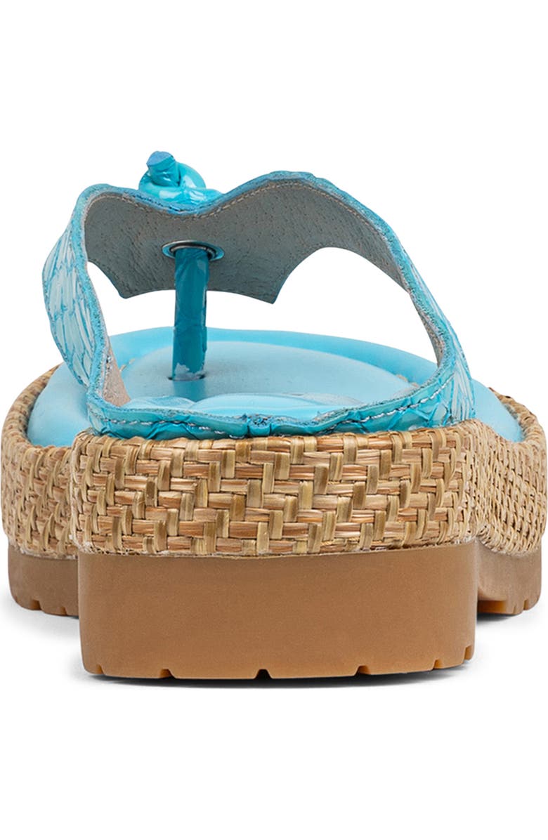 Donald Pliner Seena Platform Wedge Flip Flop, Alternate, color, Turquoise