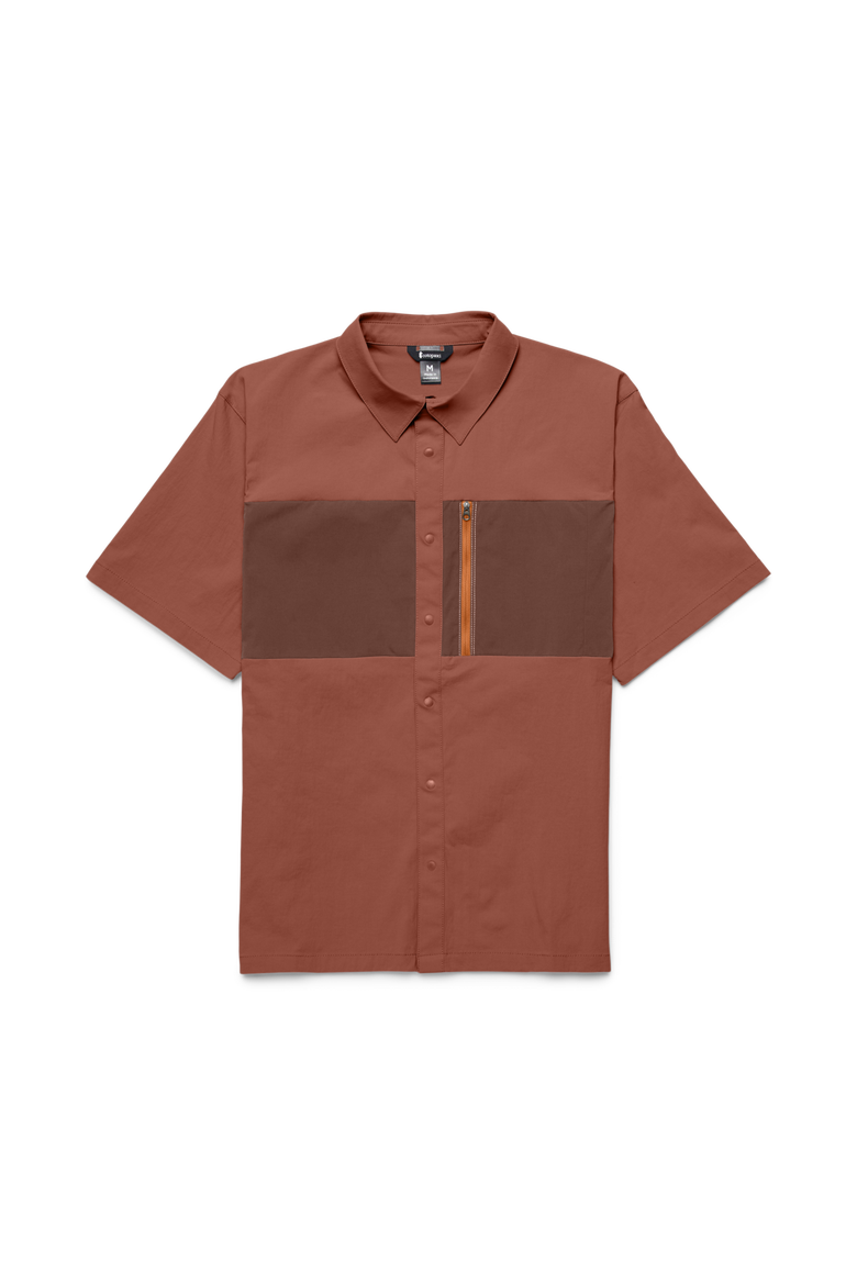 Sumaco Short-Sleeve Shirt - Men's, Main, color, Faded Brick/Acorn