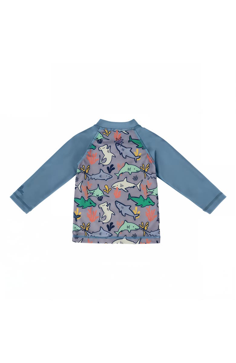 UV Skinz Full Zip Rashguard, Alternate, color, Reef Sharks