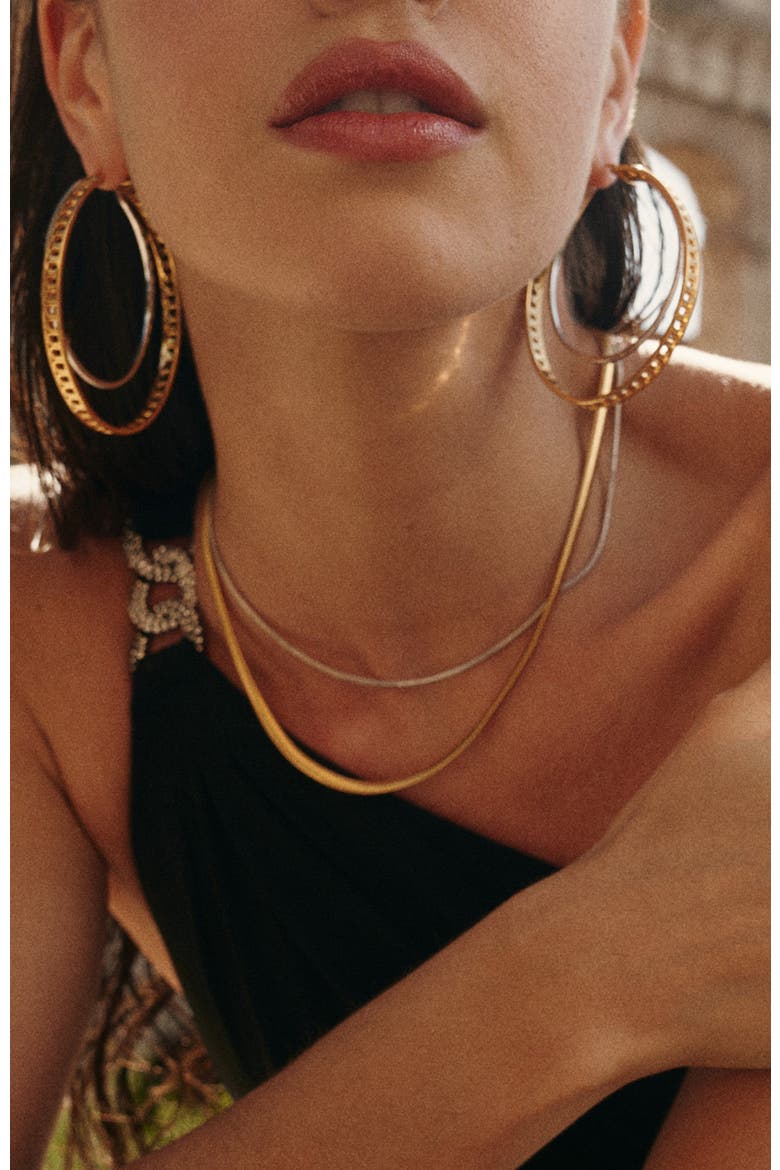 Colosseum Necklace, Alternate, color, Gold & Silver
