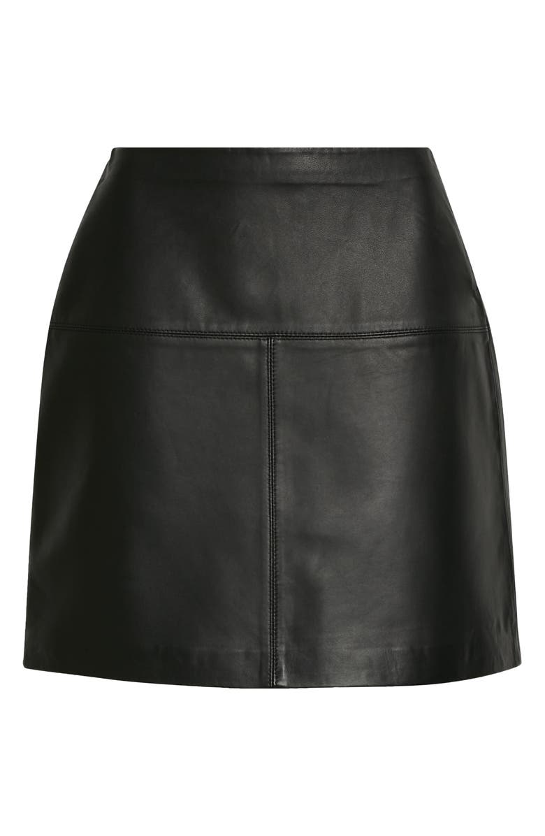 Ted Baker London Valiat Leather A-Line Skirt, Alternate, color, 
