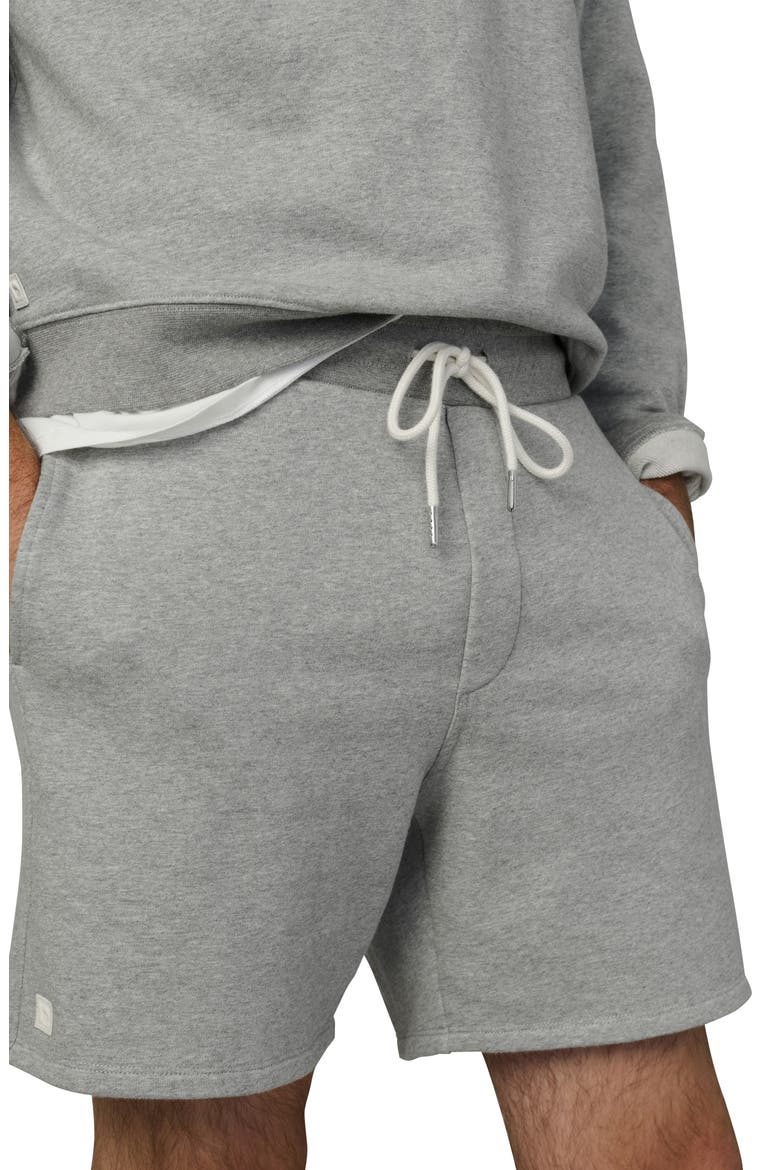 Bespoke Cotton Drawstring Shorts, Alternate, color, HEATHER GREY