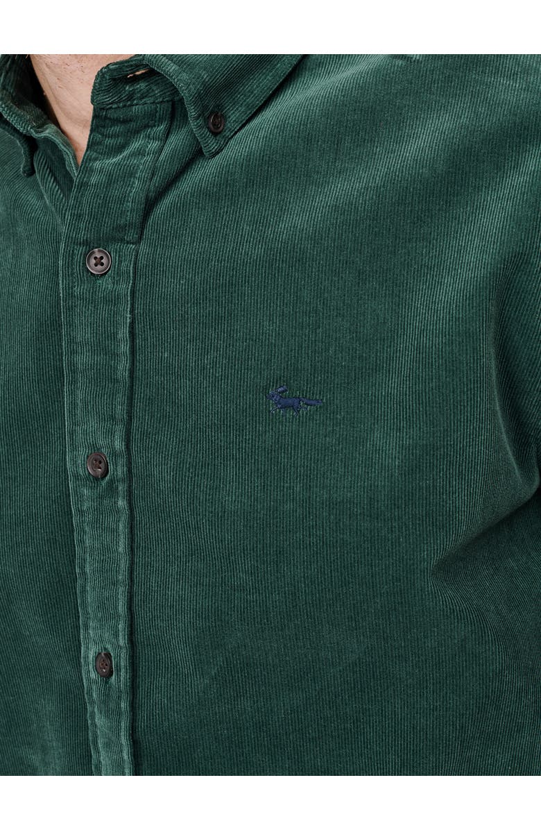 Aubin Haworth Corduroy Shirt, Alternate, color, Dark Green