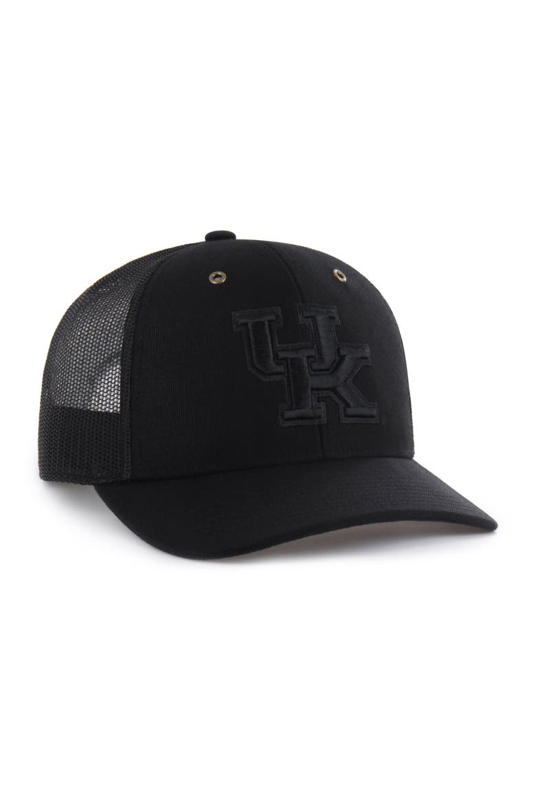 Men's Carhartt x '47 Black Kentucky Wildcats Trucker Adjustable Hat, Alternate, color, Black