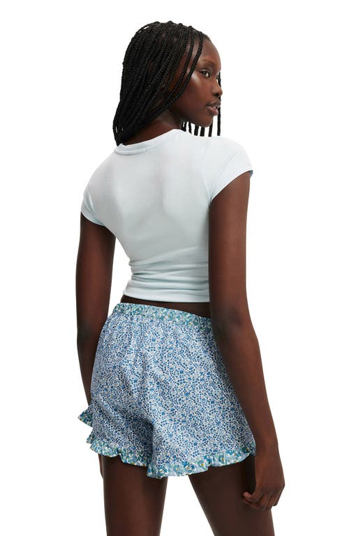 Cotton On Liberty Fabric Bloomer Short In Blue