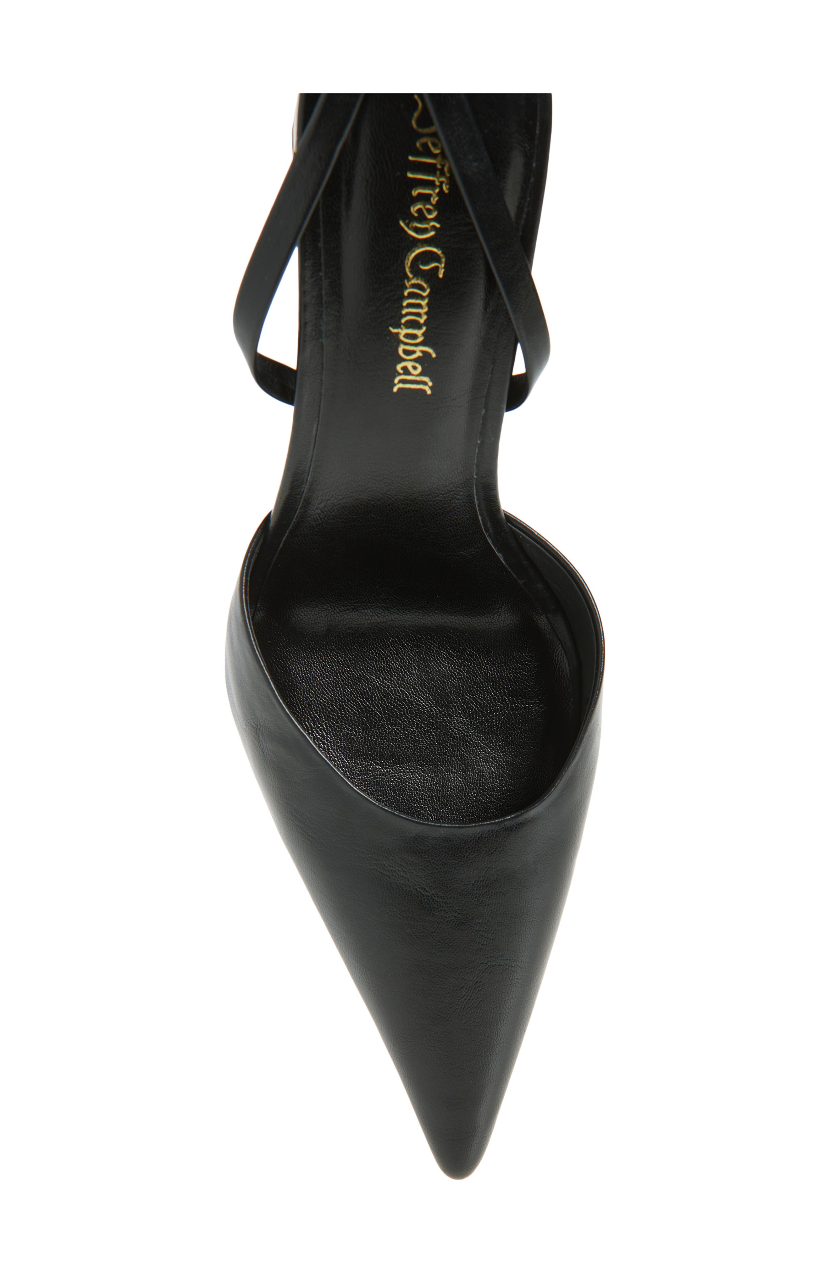 Jeffrey Campbell Accural Ankle Wrap Pointed Toe Pump, Alternate, color, Black