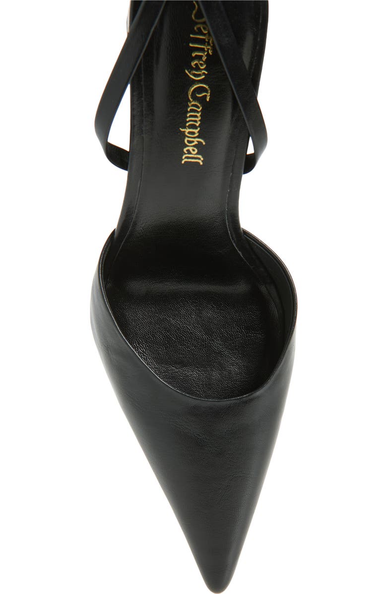 Jeffrey Campbell Accural Ankle Wrap Pointed Toe Pump, Alternate, color, Black