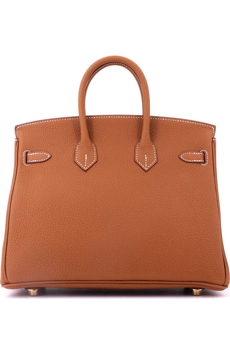 Pre-Owned Hermes Birkin Handbag Brown Togo with Gold Hardware 25, Alternate, color, Gold