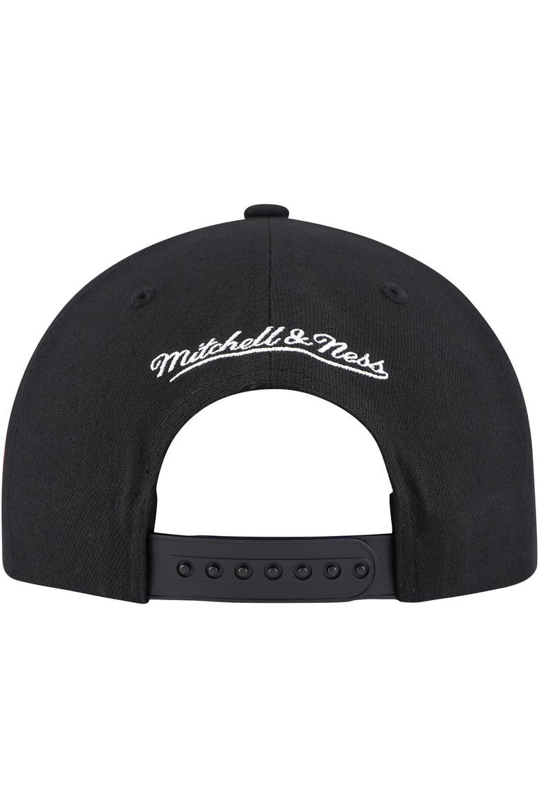 Men's Mitchell & Ness Black Detroit Red Wings Core Team Script 2.0 Snapback Hat, Alternate, color, Black