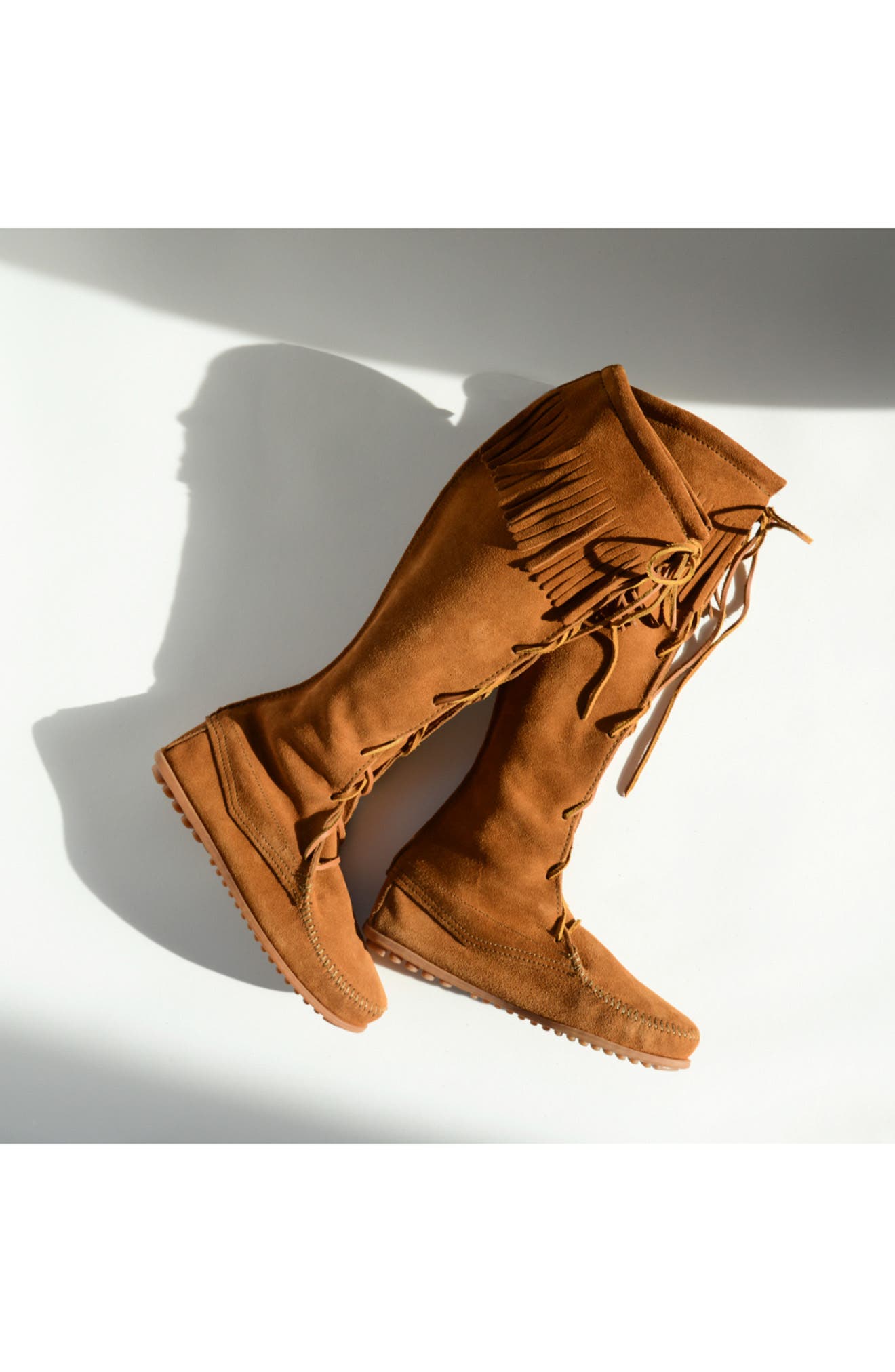 Lace-Up Boot, Alternate, color, BROWN SUEDE