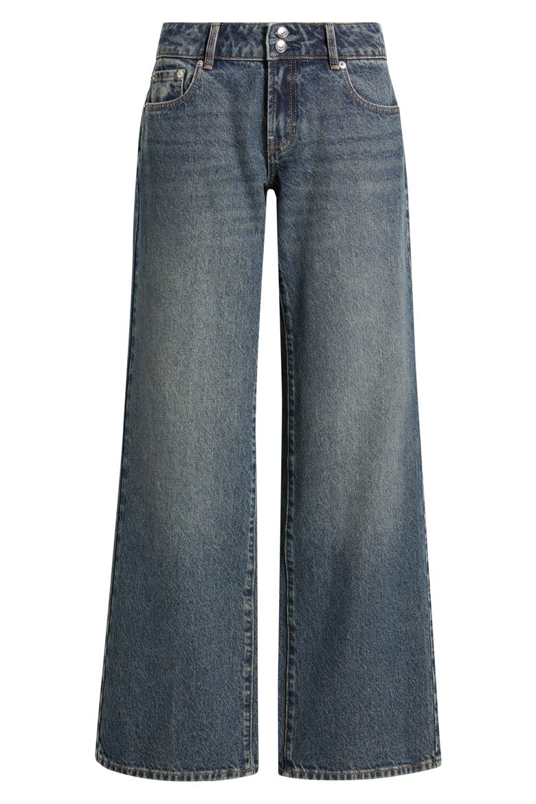 Zoe Girlfriend Jeans, Alternate, color, DARK INDIGO